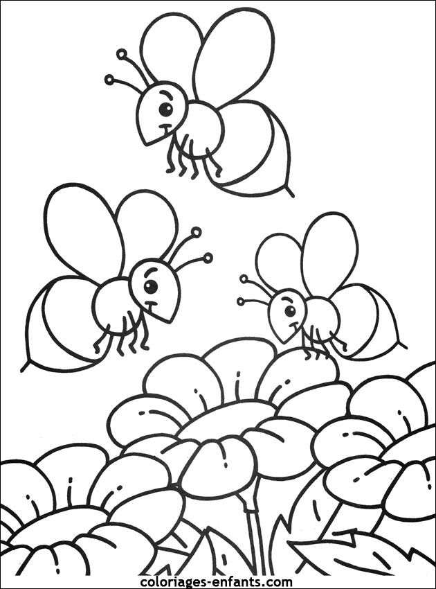 115 dessins de coloriage abeille à imprimer sur LaGuerche.com - Page 1