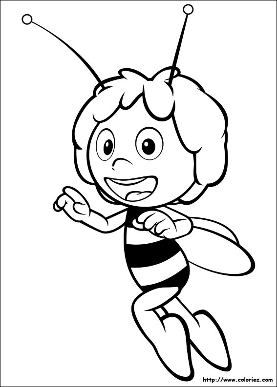 le coloriage maya l'abeille de la catégorie maya l'abeille est