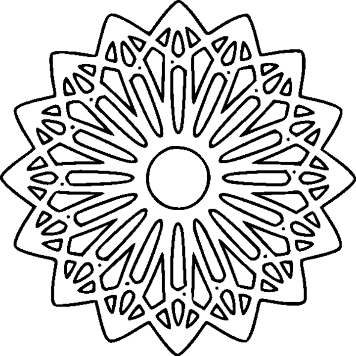 Image #18487 - Coloriage abstrait gratuit