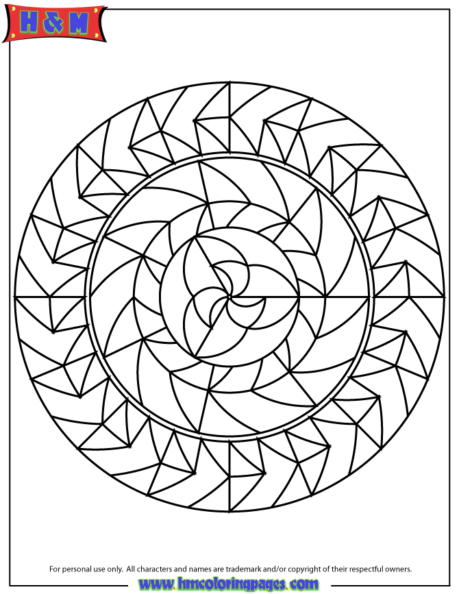 Image #18489 - Coloriage abstrait gratuit