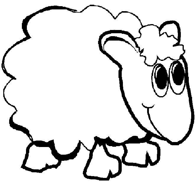Dessin #12162 - Coloriage agneau à colorier