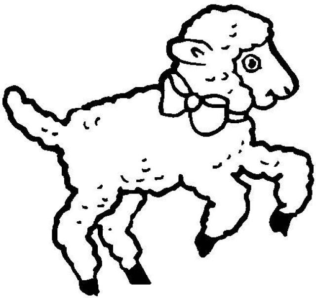 Dessin #12171 - Coloriage de agneau a colorier