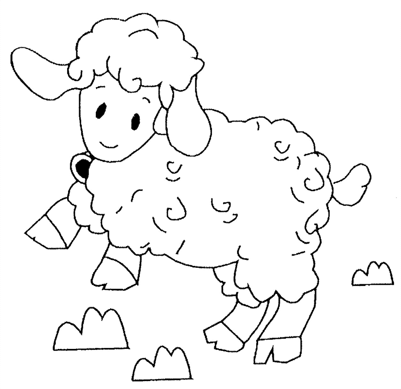 Dessin #12174 - coloriage agneau gratuit a imprimer et colorier