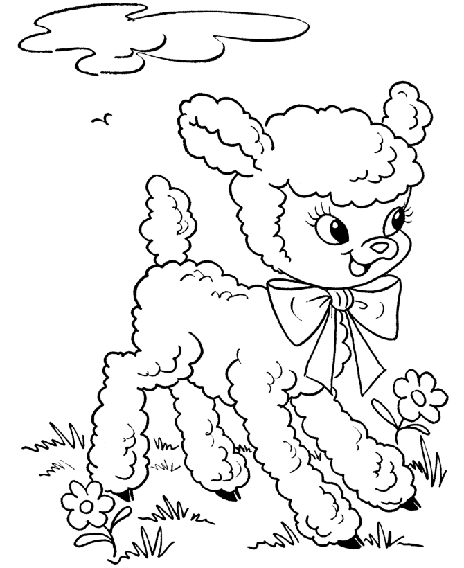 Dessin #12183 - dessin de agneau