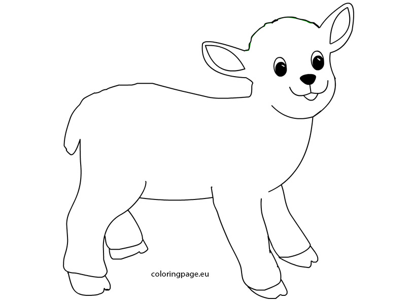 Dessin #12201 - Coloriage agneau 