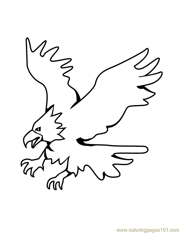 dessins à colorier aigle (birds aigle) gratuit à imprimer dessin à colorier