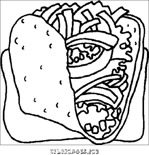 Dessin aliments à imprimer #18707 Image #18707 - Coloriage aliments gratuit