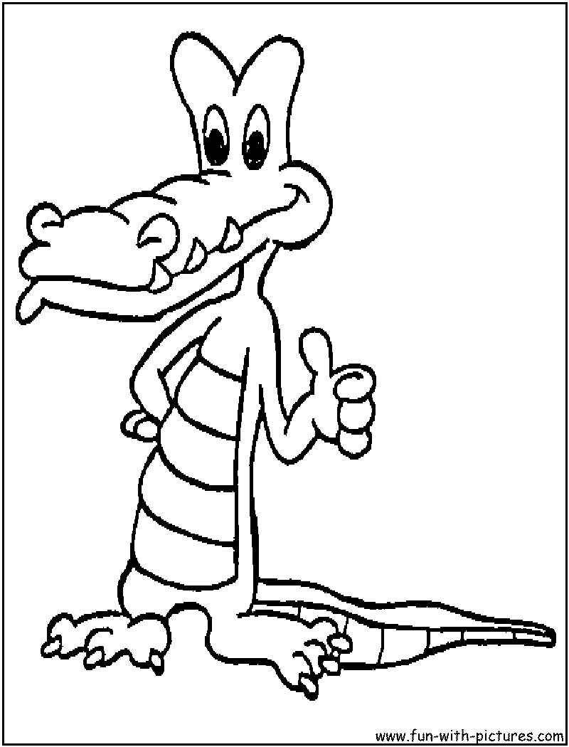 Dessin #12224 - Coloriage alligator 