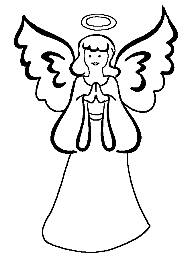Dessin #14016 - dessin de ange à colorier et imprimer