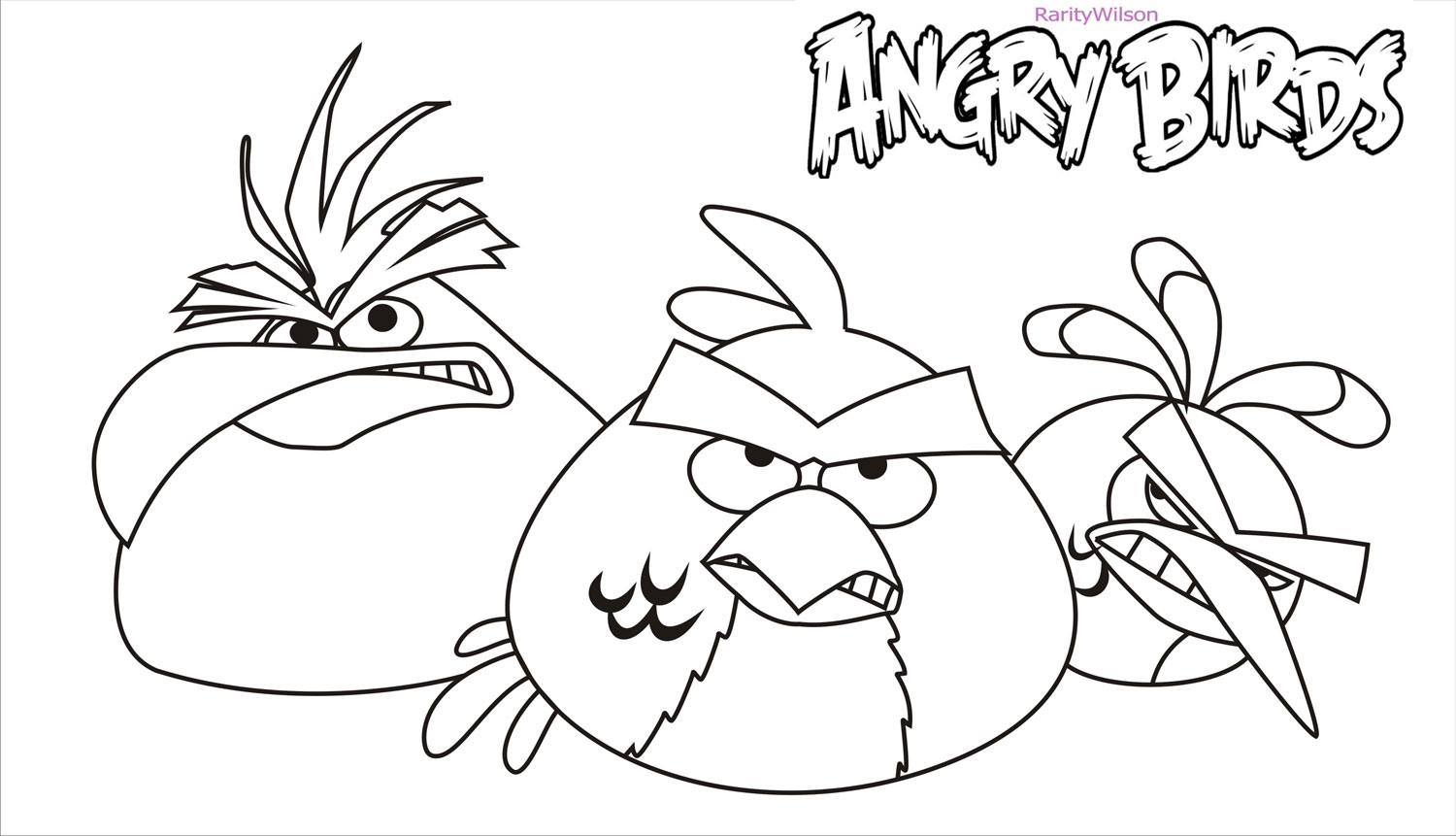 Coloriage angry birds
