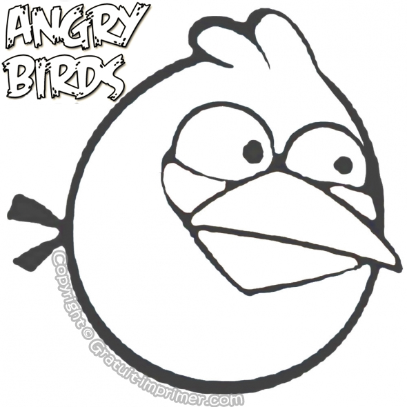 Coloriage angry birds gratuit à imprimer pour enfant coloriage d Dessin de angry birds a colorier