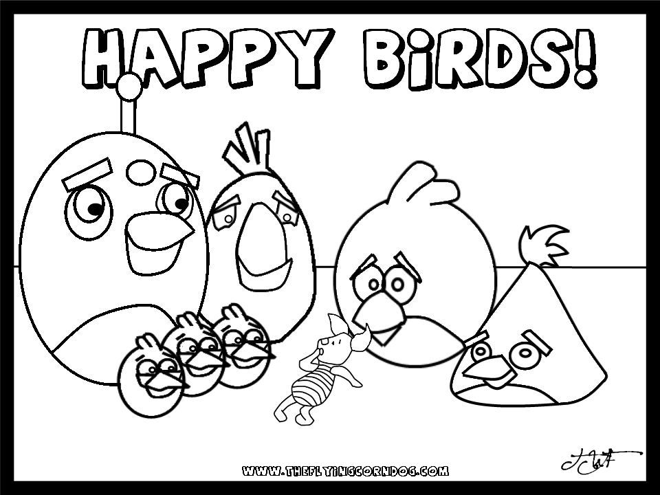 Angry birds dessins à colorier a imprimer Dessin de angry birds pour imprimer et colorier
