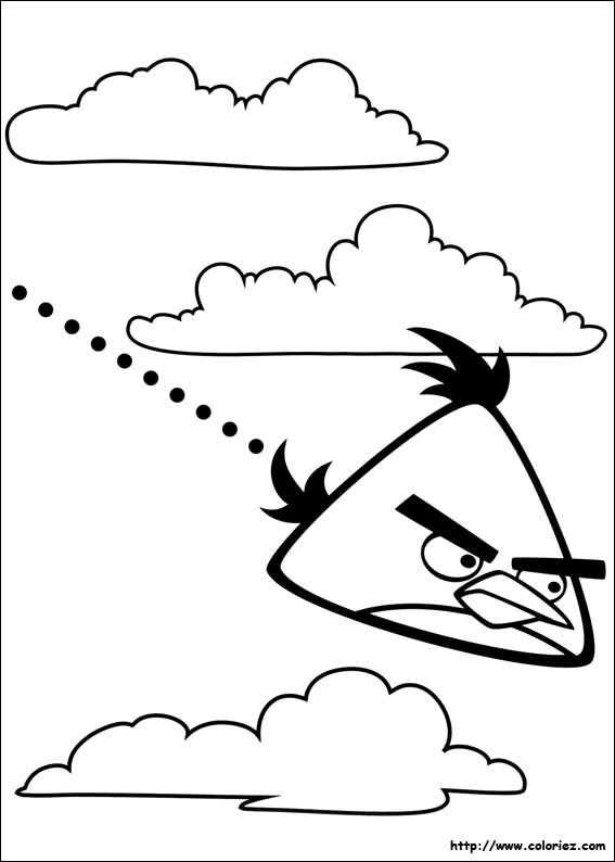 Coloriage angry birds Dessin de angry birds gratuit a imprimer et colorier