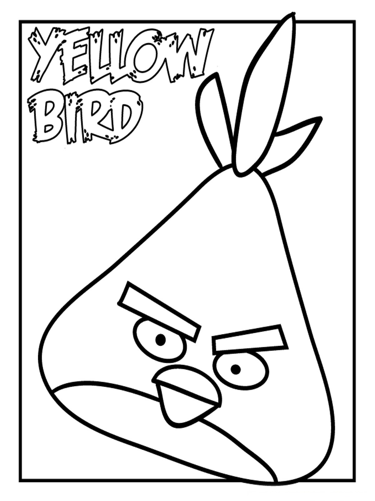 Dessin de angry birds gratuit à imprimer et colorier