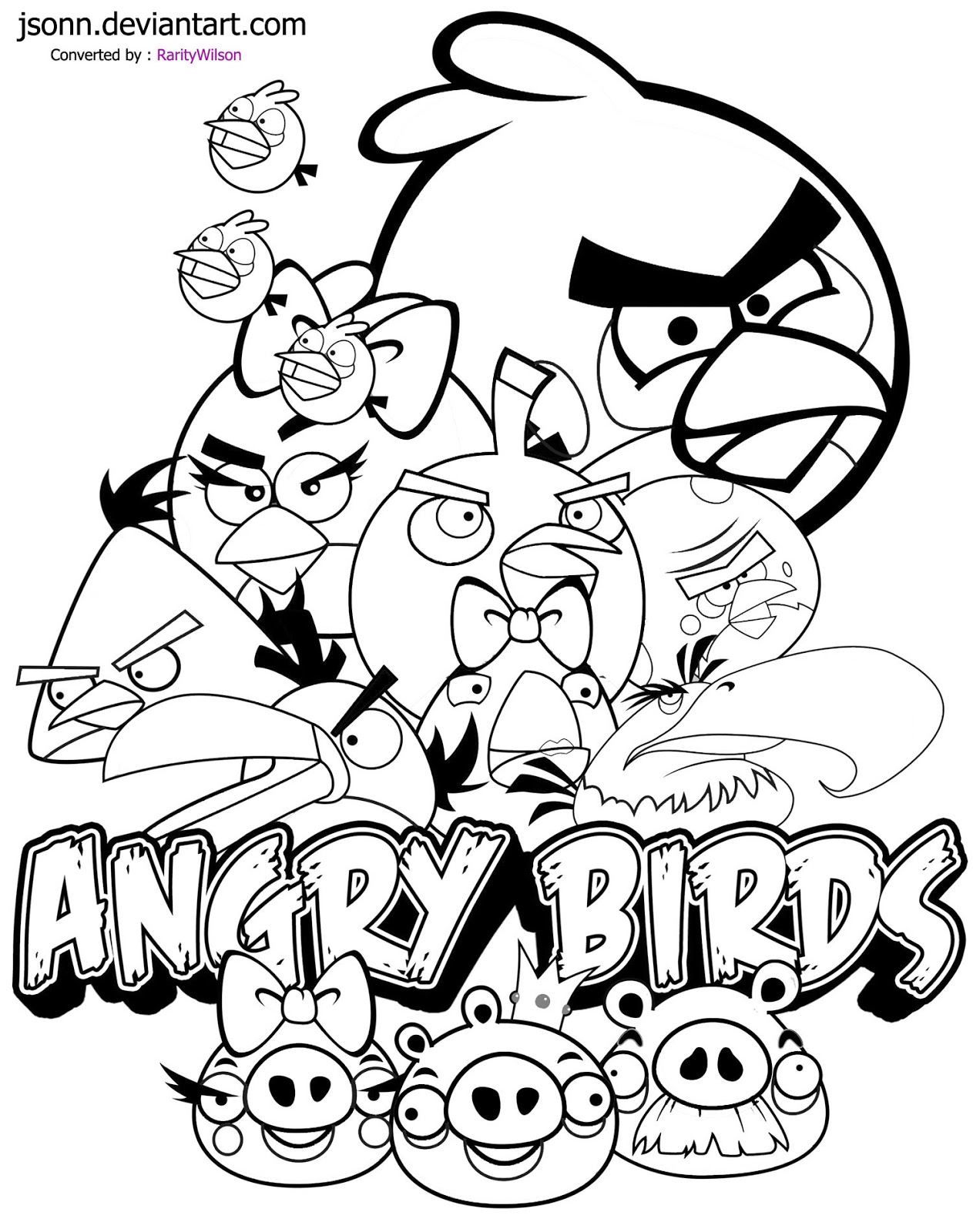 Jeux de coloriage angry birds à colorier et imprimer