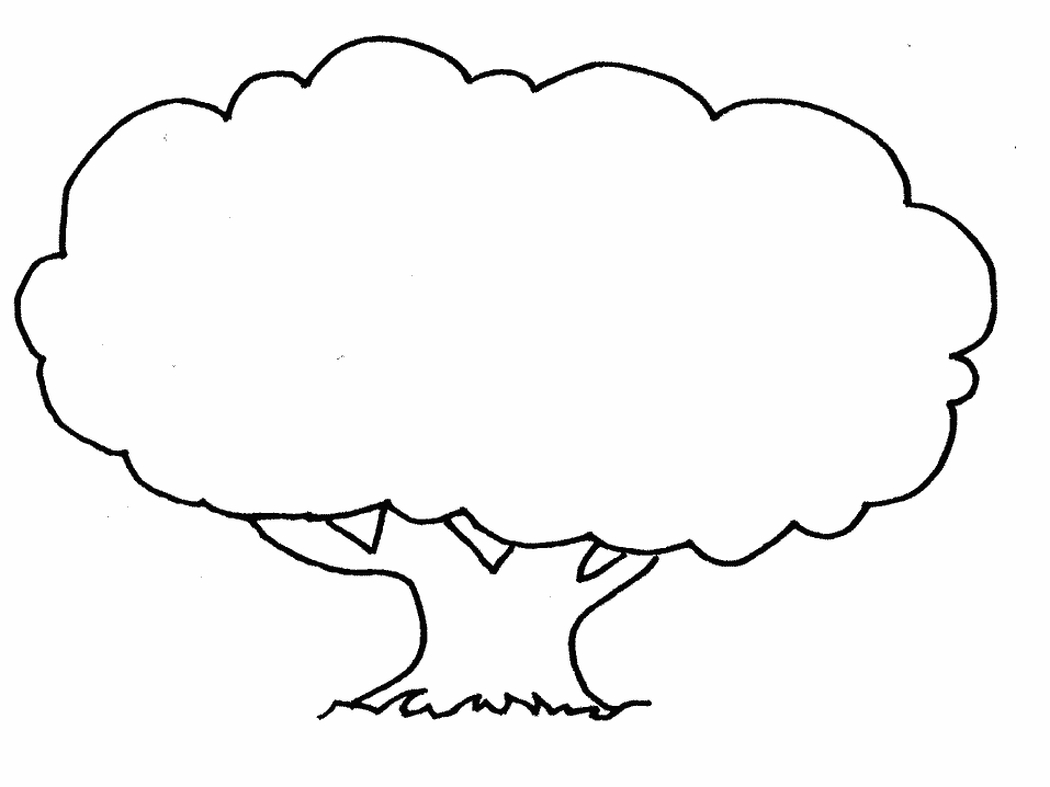 arbre dessins à colorier pour enfants