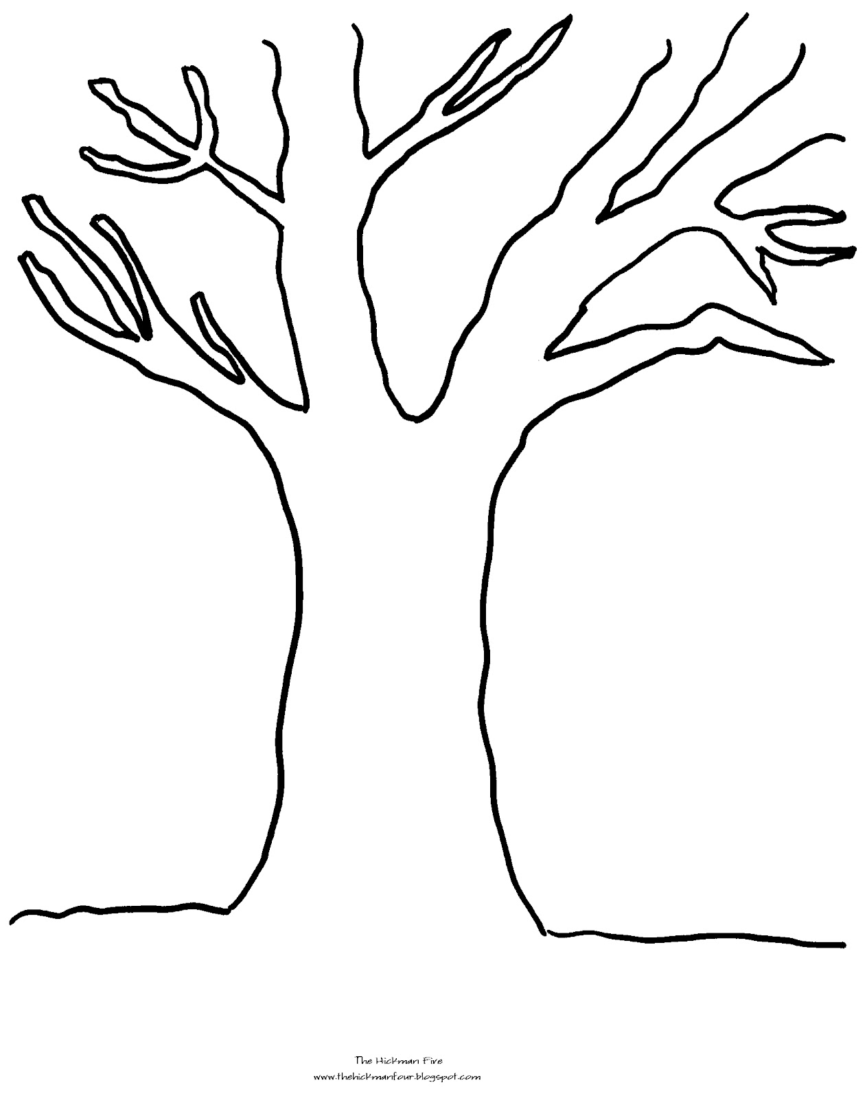 Tree Trunk Coloring Page 28 Images Free Pages Sketch Branches