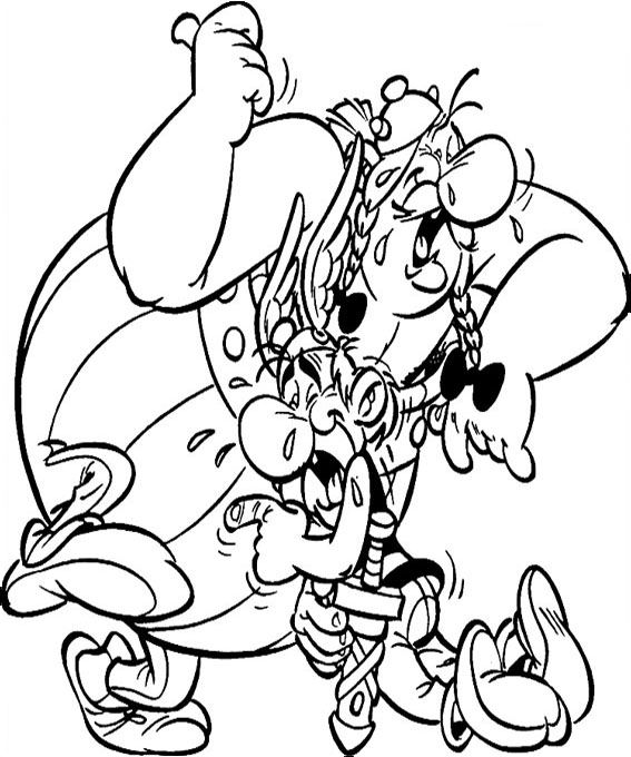 Coloriage Asterix et Obelix