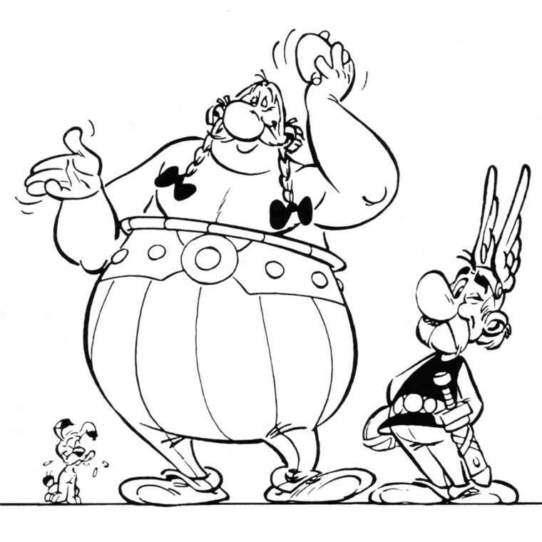 Coloriage Asterix Et Obelix Et Les Romains