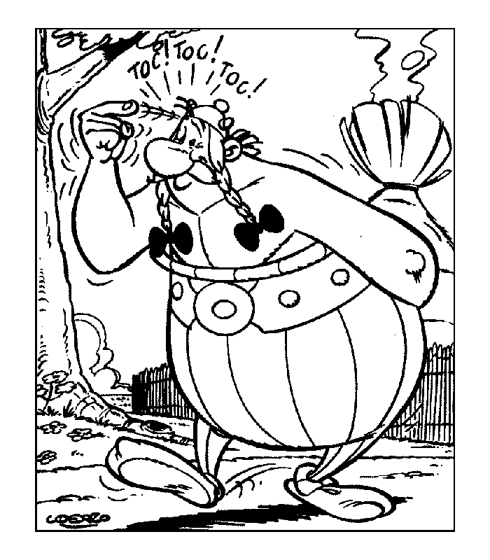  des coloriages de Asterix et Obelix pour les enfants
