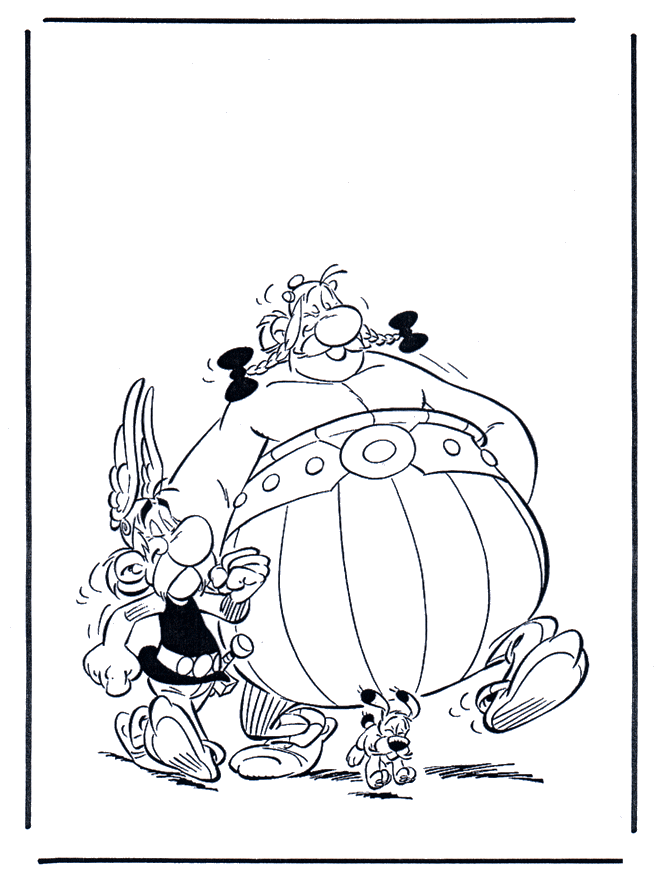 Asterix et Obelix Coloriages Astérix