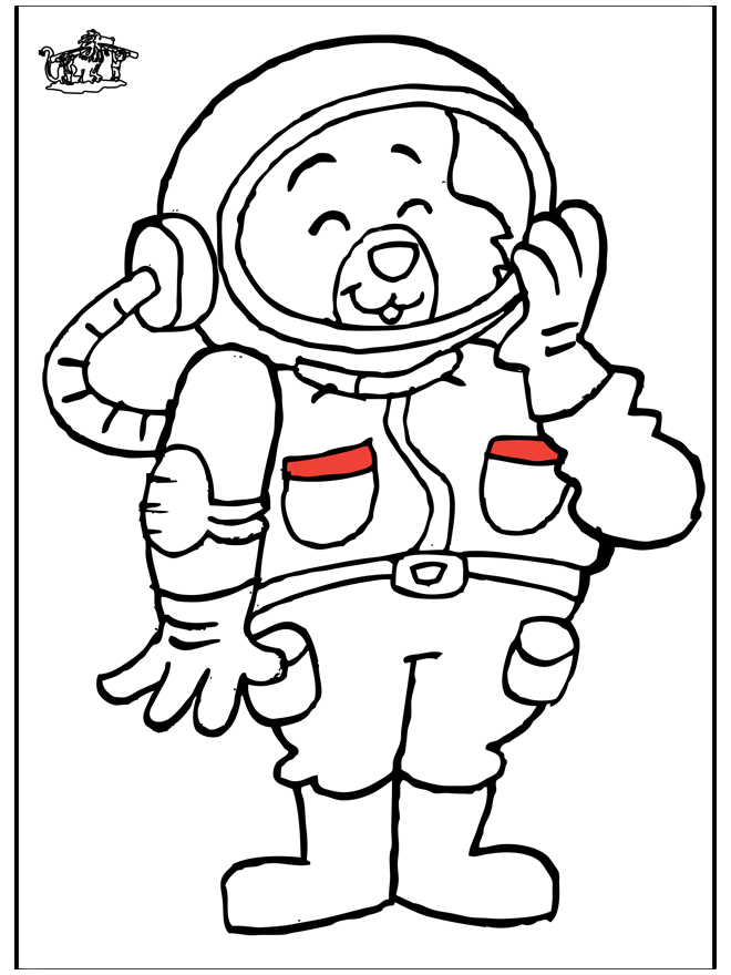 Dessin #14061 - image de astronaute a dessiner