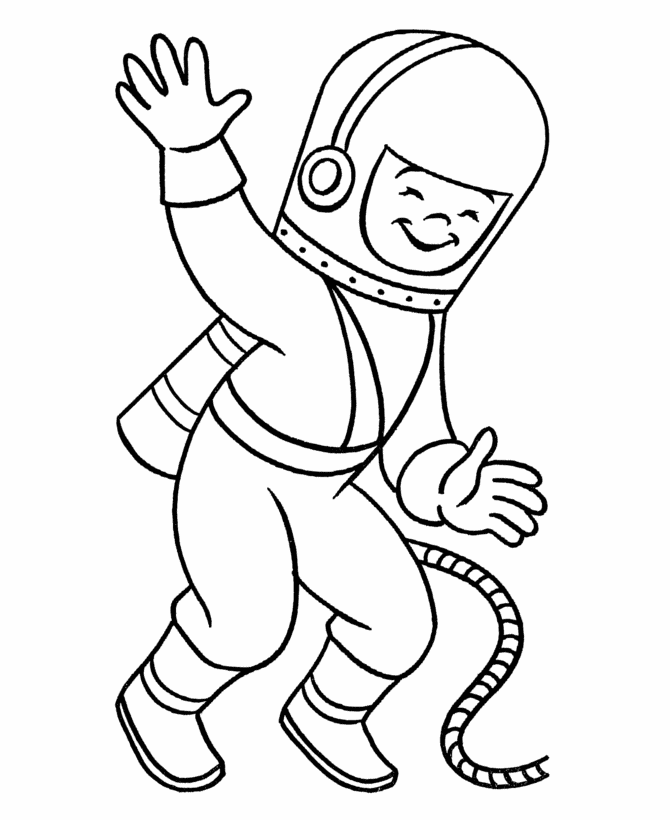 Dessin #14062 - Jeux de coloriage astronaute