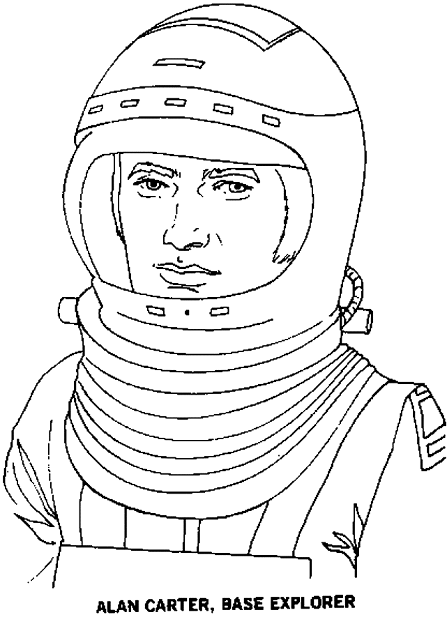 Dessin #14070 - Activité de coloriage astronaute gratuit a imprimer et colorier