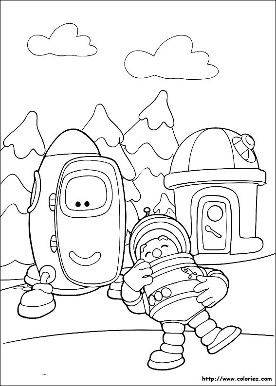 Dessin #14077 - Dessin de astronaute pour imprimer et colorier