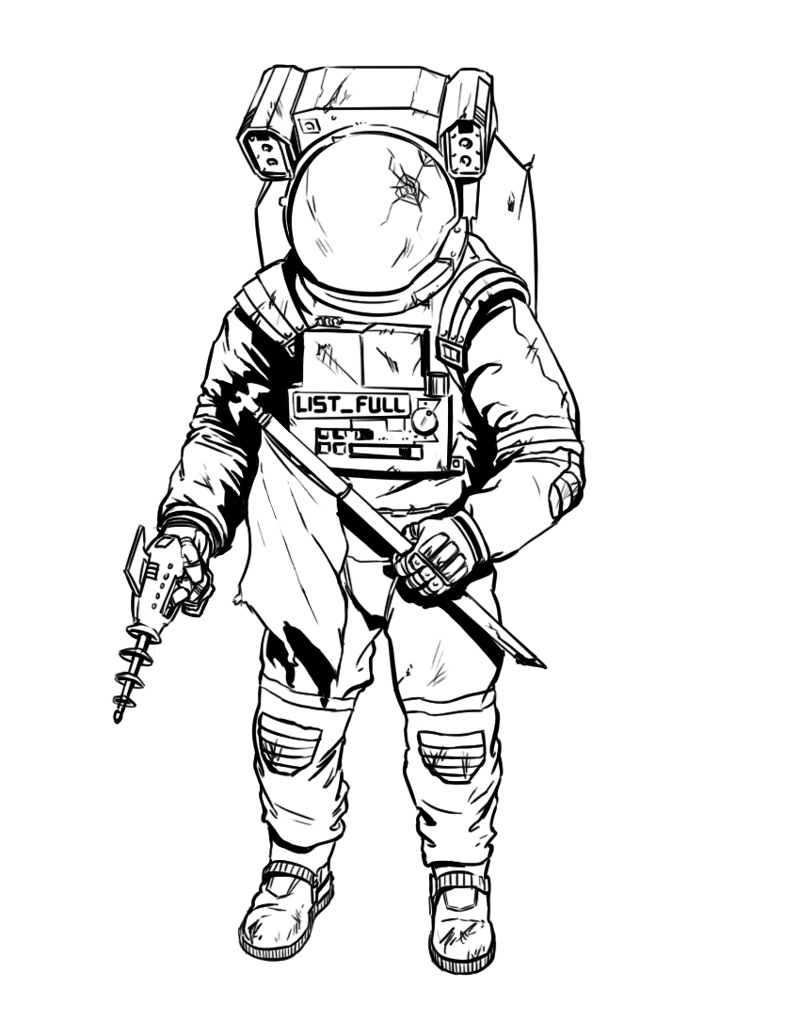 Dessin #14088 - dessin de astronaute