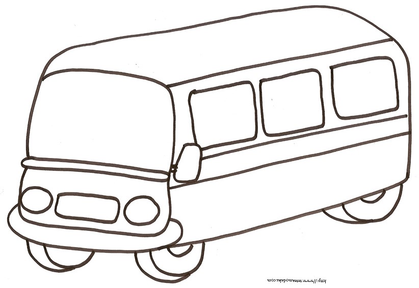 Image #17766 - Coloriage autobus gratuit