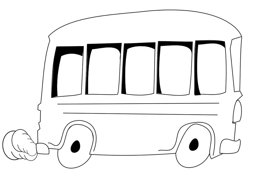 Image #17777 - Coloriage autobus gratuit