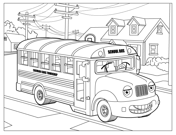Image #17780 - Coloriage autobus gratuit