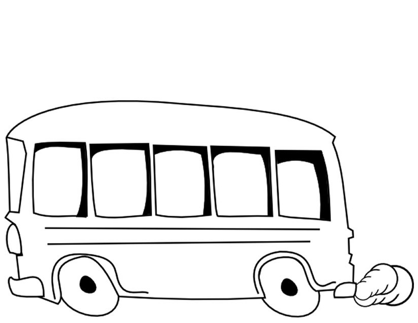 Image #17789 - Coloriage autobus gratuit