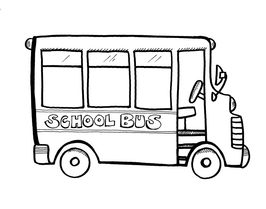 Dessin #15728 - Une belle image de autocar à colorier et imprimer - Pour enfants