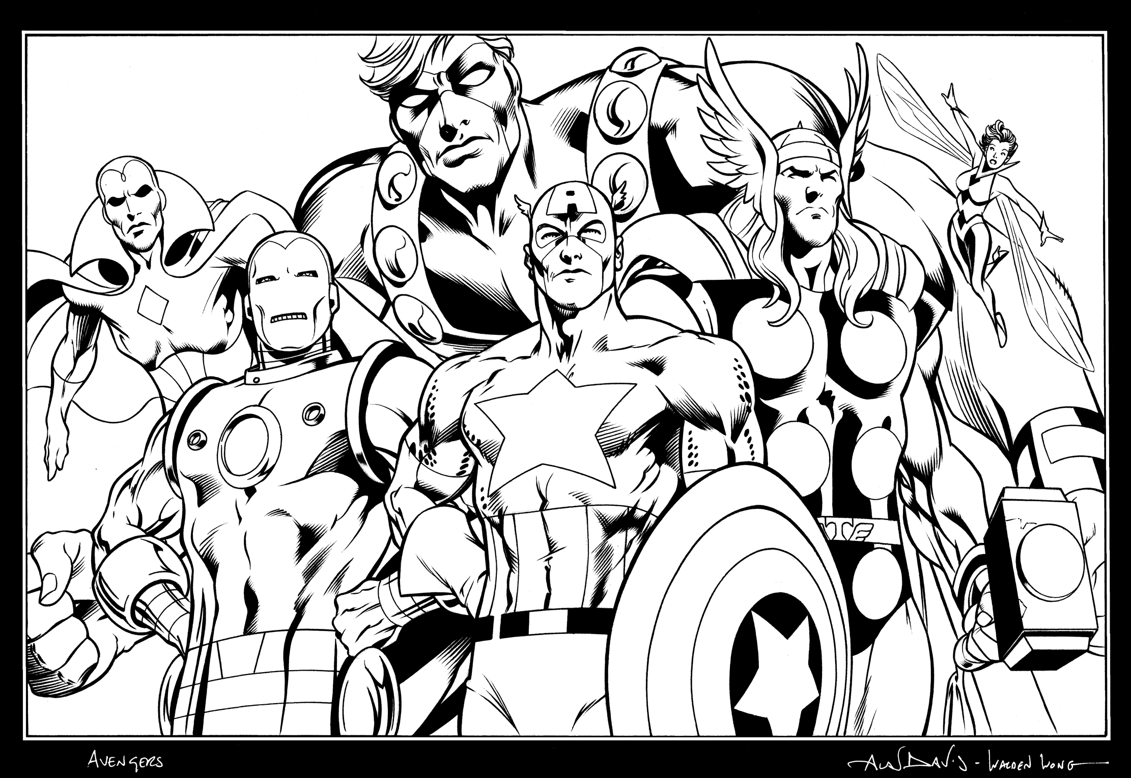 Coloriage Super Heros Avengers A Imprimer 160 dessins de coloriage avengers à imprimer sur LaGuerche.com - Page 3