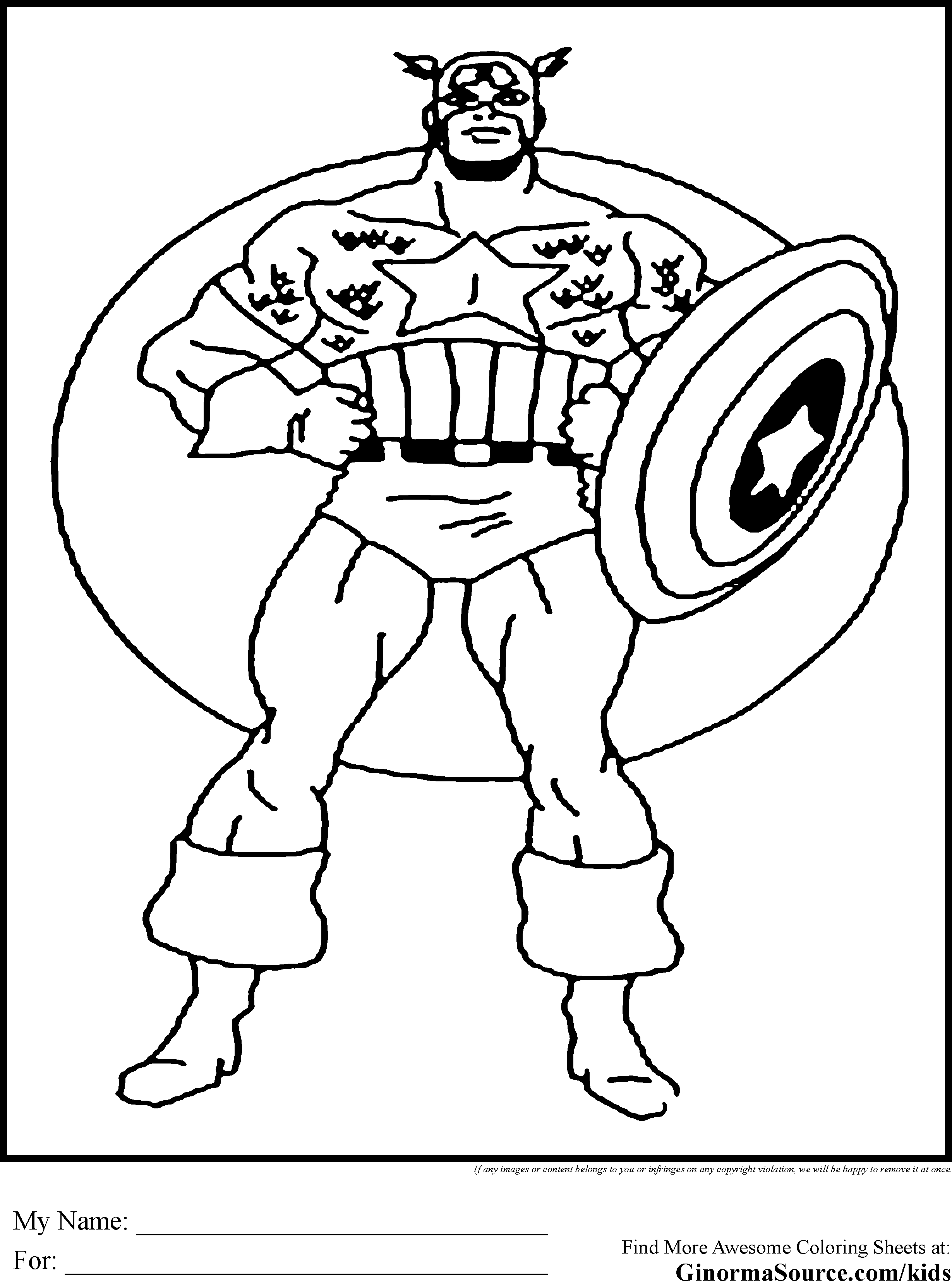 the avengers dessins à colorier captain america shield