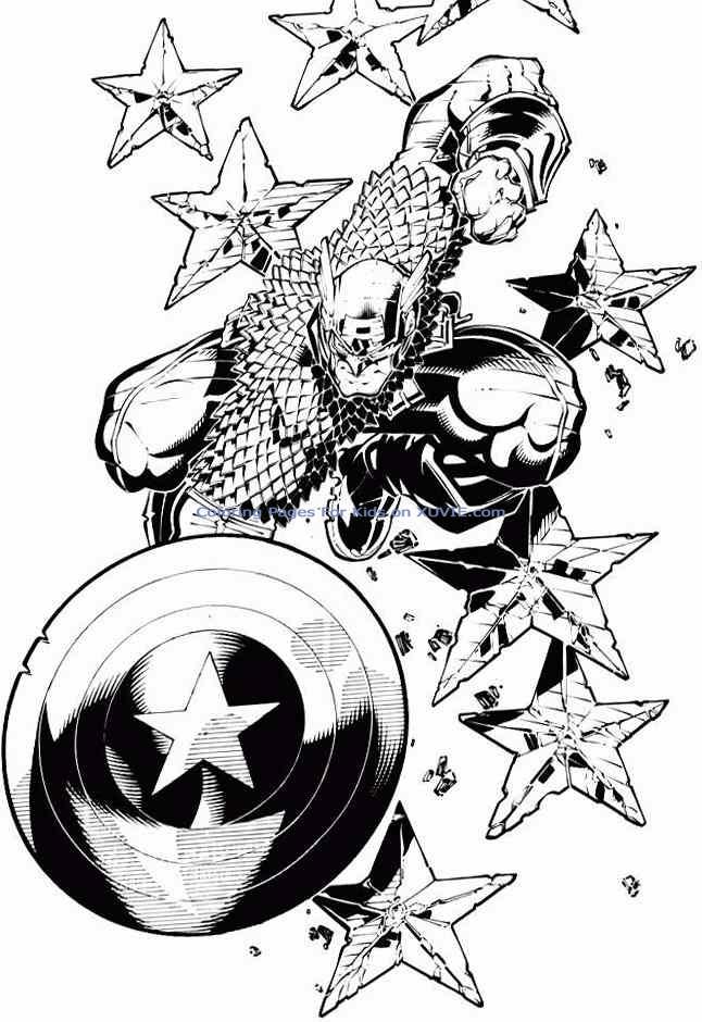 captain america avengers dessins à colorier 18