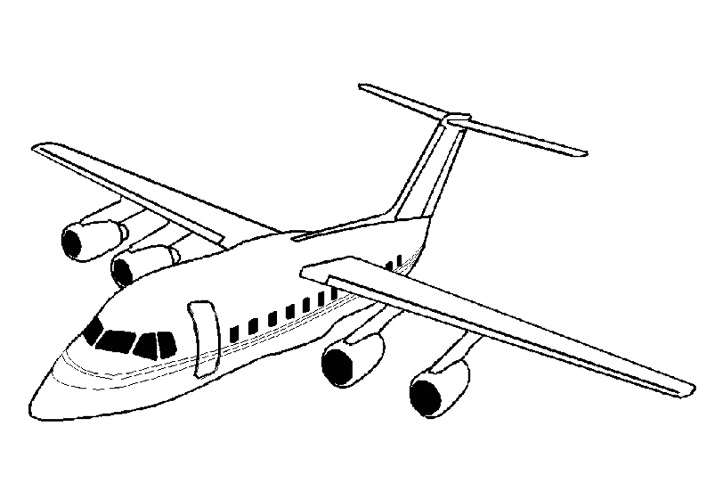 Sélection de dessins de coloriage avion à imprimer sur LaGuerche.com