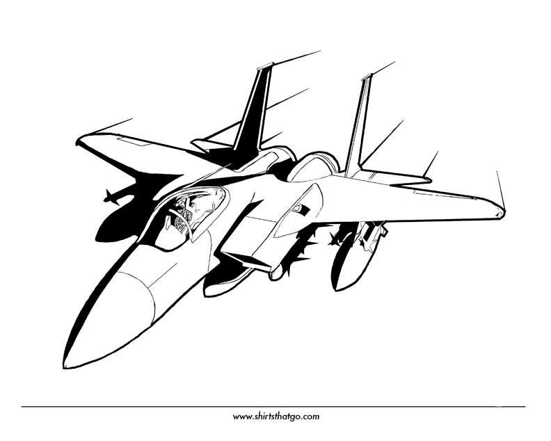 30 dessins de coloriage avion de chasse à imprimer sur LaGuerche.com