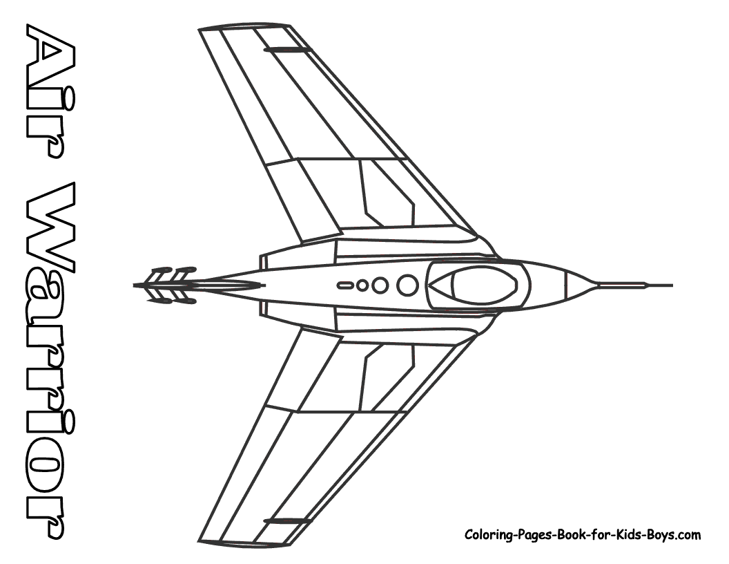Dessin #15786 - Jeux de coloriage avion de chasse