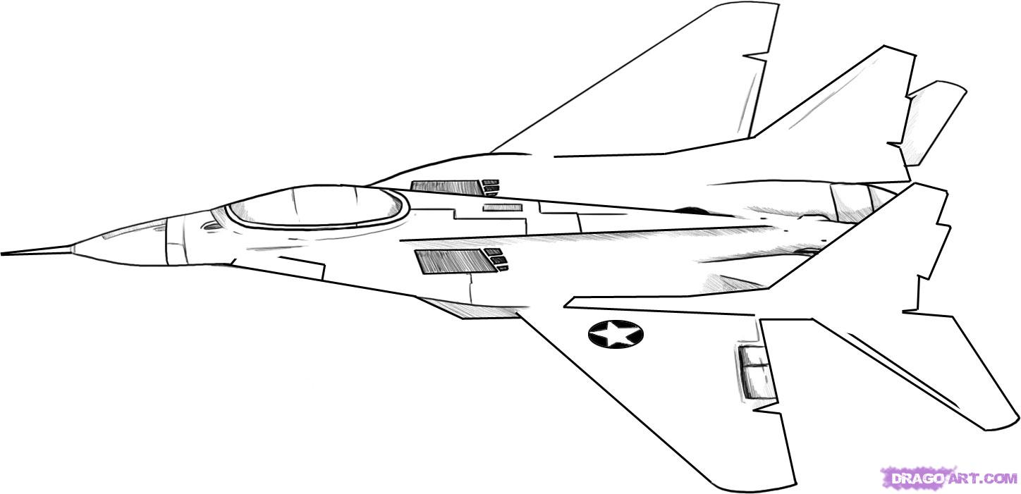 30 dessins de coloriage avion de chasse à imprimer sur LaGuerche.com