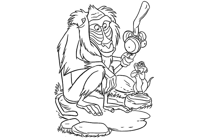 Dessin #12379 - dessin gratuit de babouin a colorier