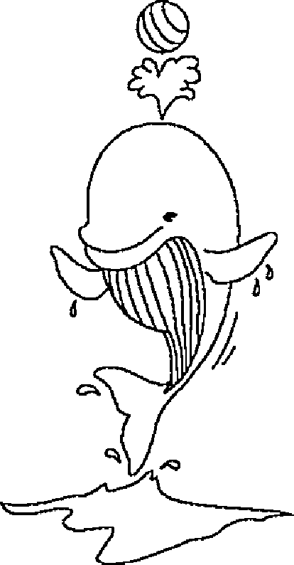 Dessin de baleine à colorier et imprimer