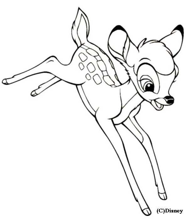 Dessin #11164 - dessin de bambi à imprimer