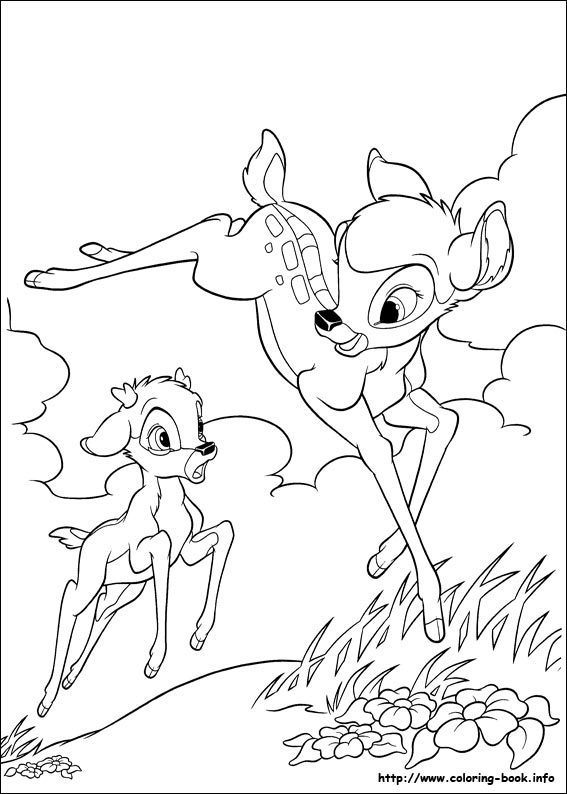 Dessin #11120 - Dessin de bambi à colorier et imprimer
