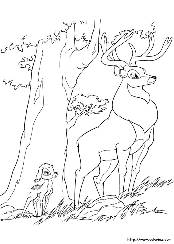 Dessin #11146 - Image amusante de bambi a imprimer