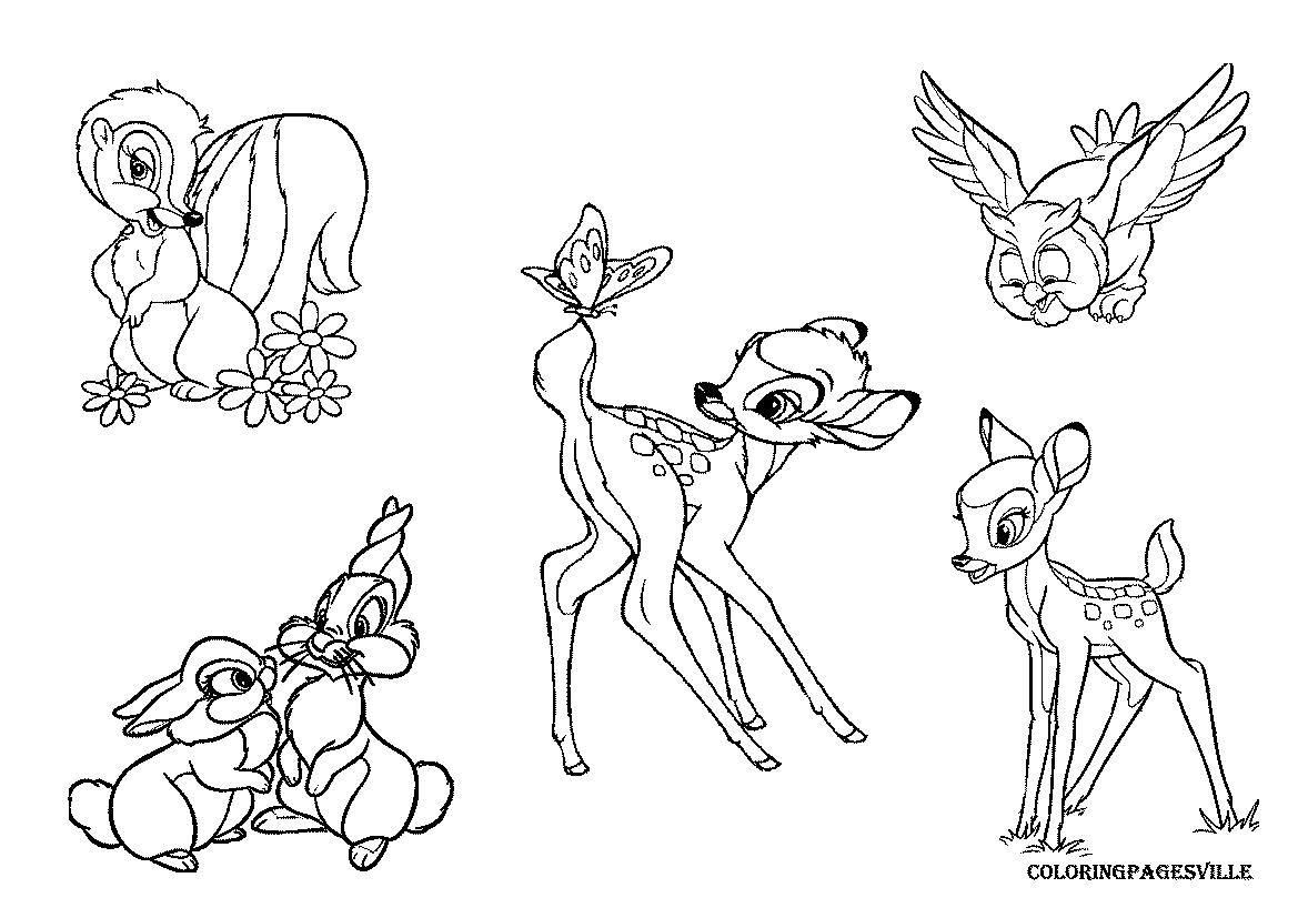 Dessin #11161 - image de bambi a dessiner
