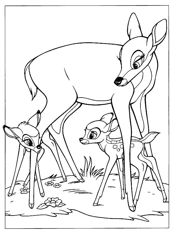 Dessin #11176 - Dessin gratuit de bambi à imprimer
