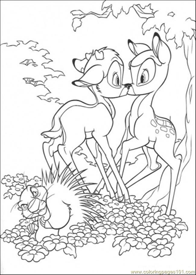 Dessin #11157 - dessin bambi à colorier et imprimer